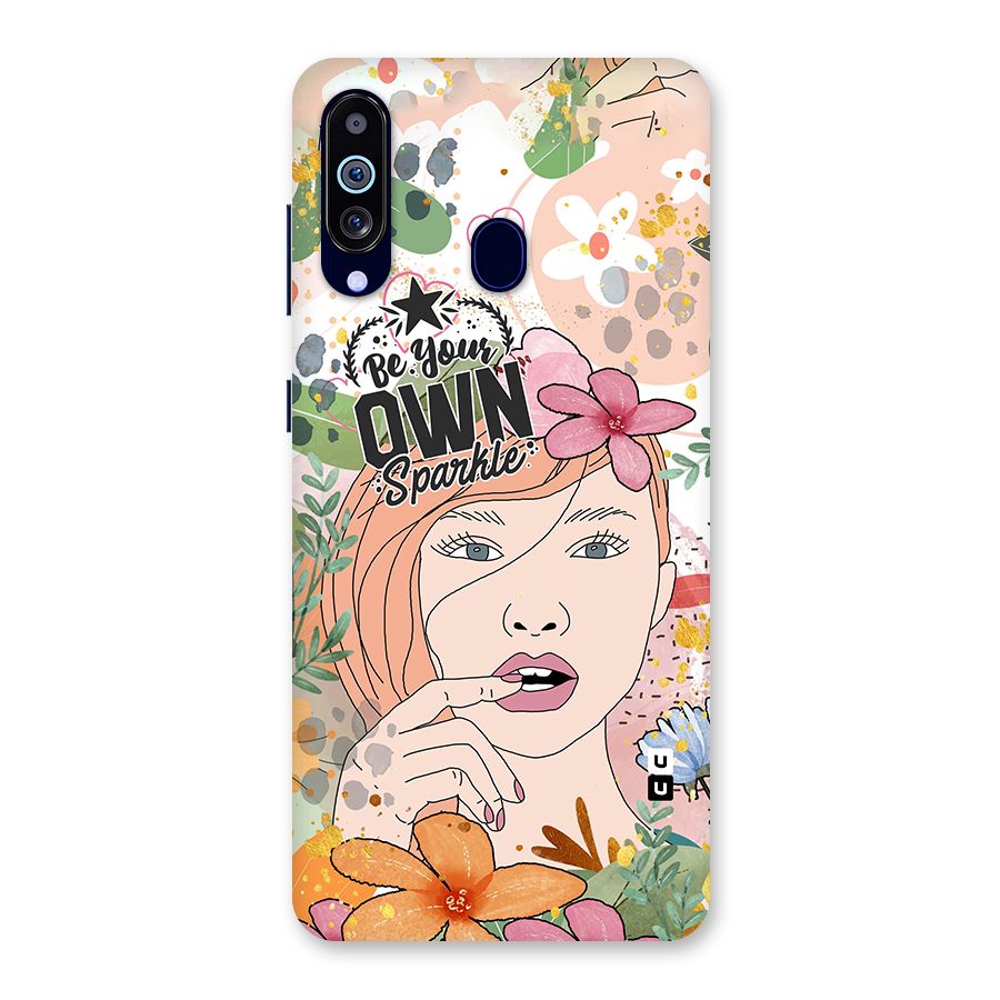 Be Your Own Sparkle Back Case for Galaxy A60