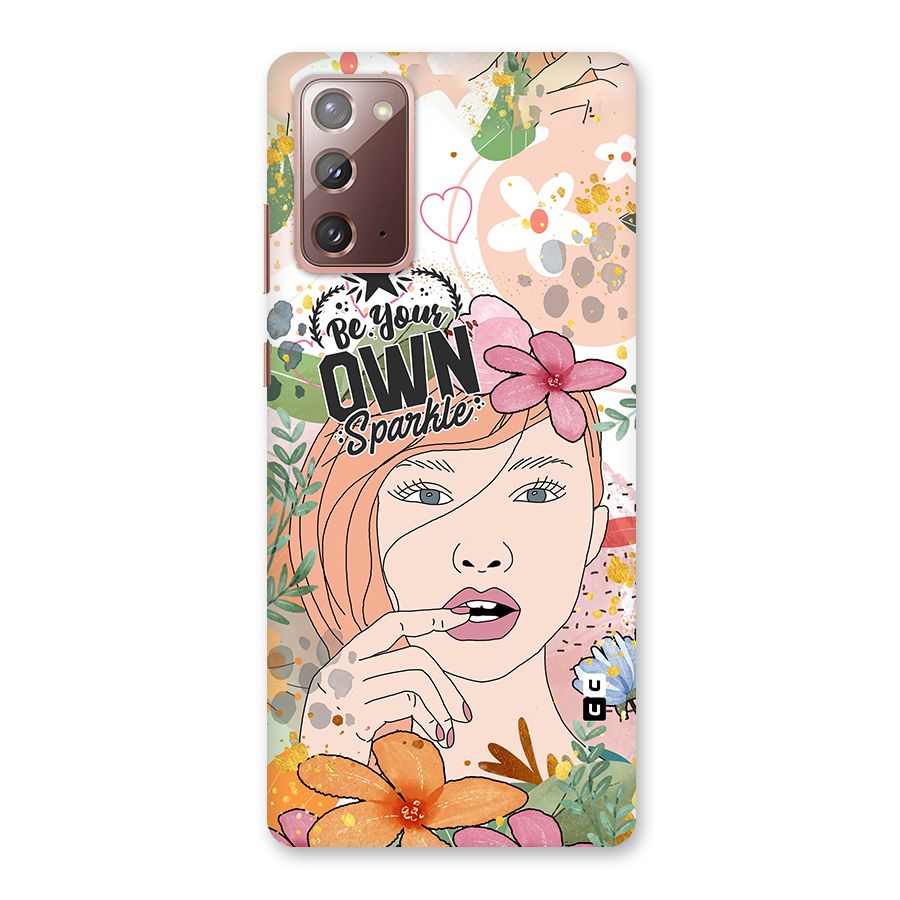 Be Your Own Sparkle Back Case for Galaxy Note 20