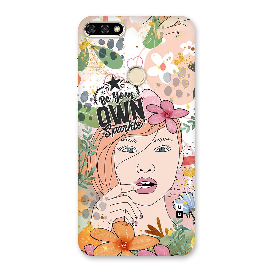 Be Your Own Sparkle Back Case for Honor 7A