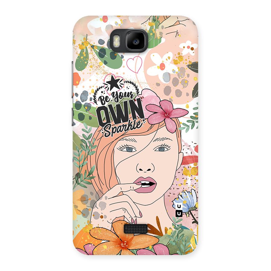 Be Your Own Sparkle Back Case for Honor Bee