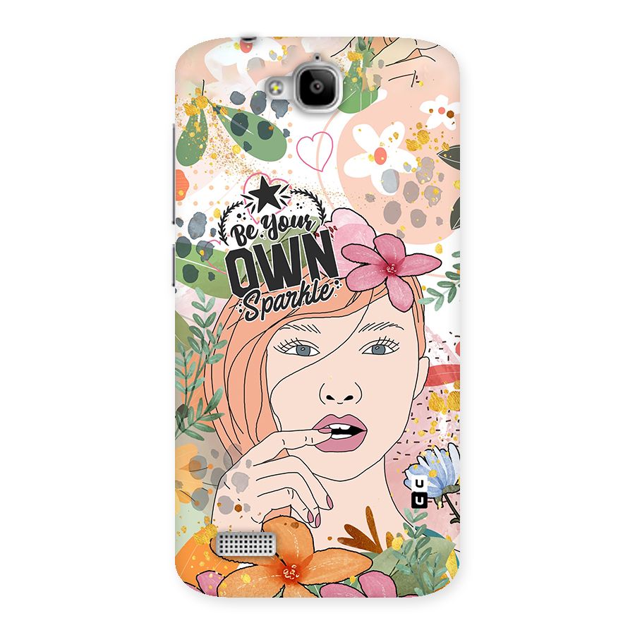 Be Your Own Sparkle Back Case for Honor Holly