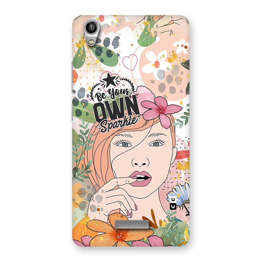 Be Your Own Sparkle Back Case for Lava-Pixel-V1