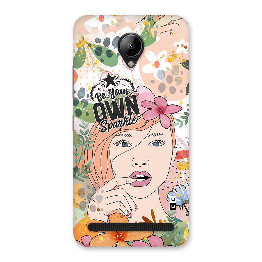 Be Your Own Sparkle Back Case for Lenovo C2