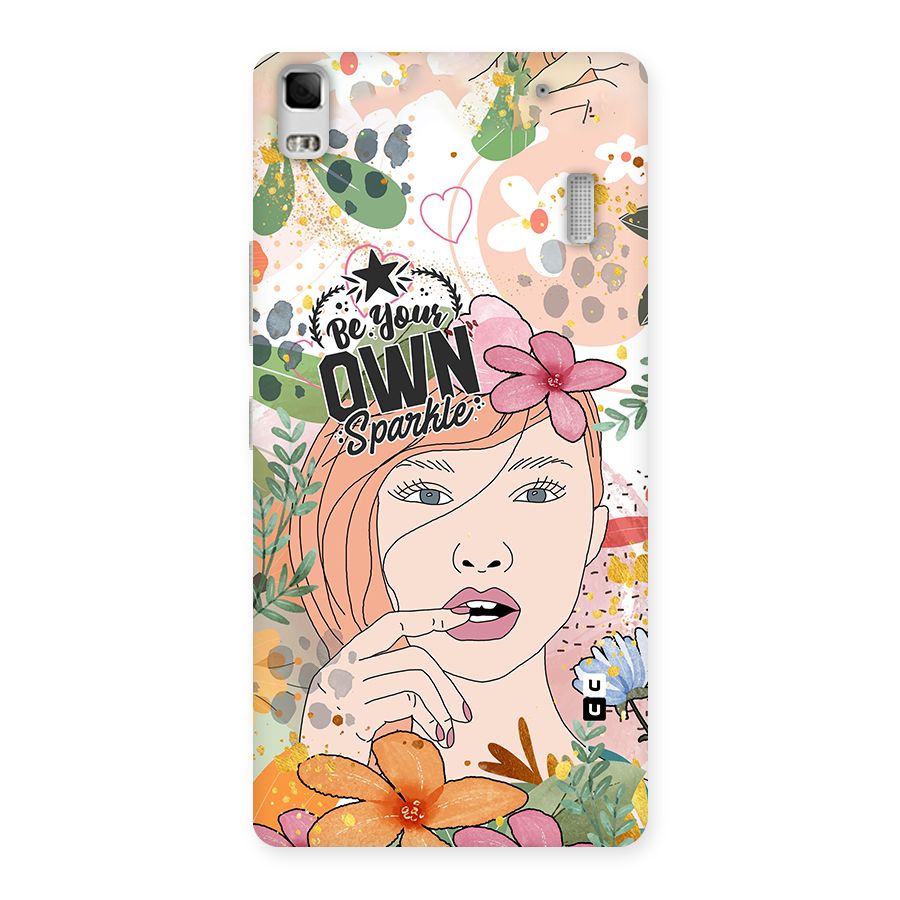Be Your Own Sparkle Back Case for Lenovo K3 Note