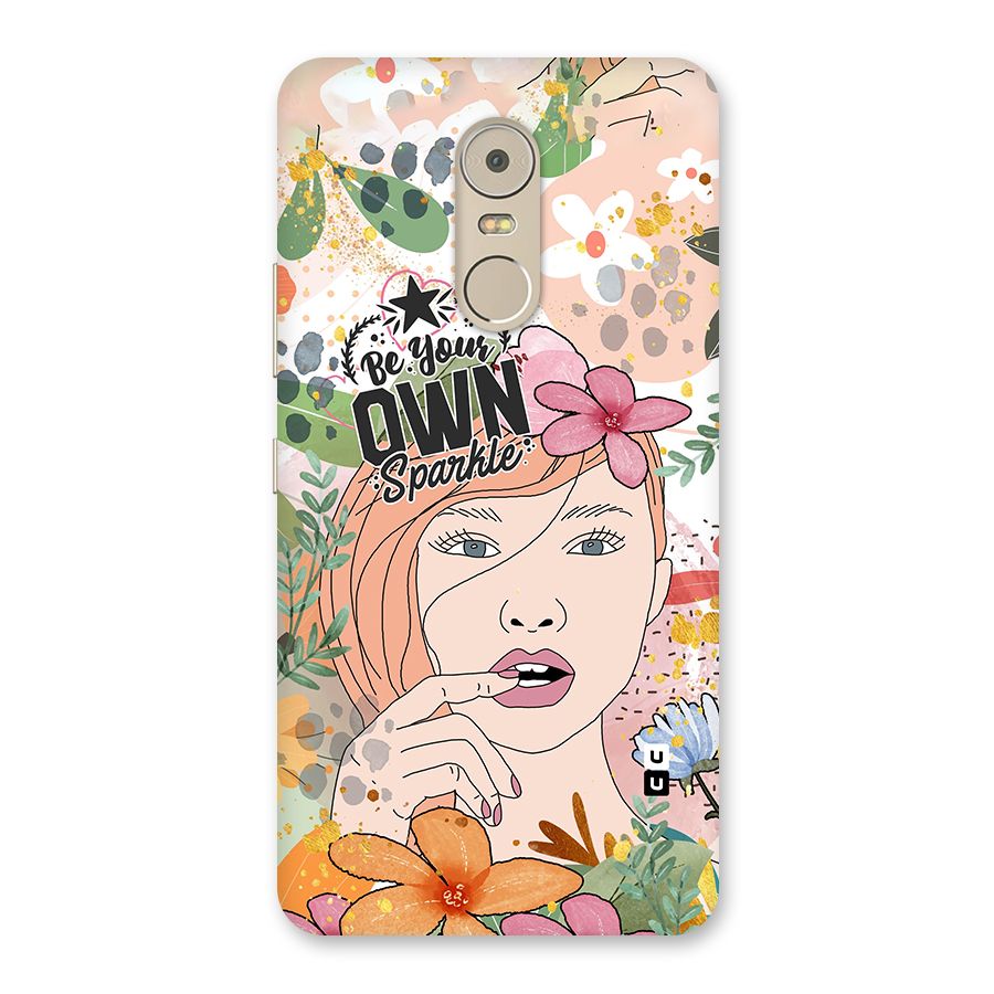 Be Your Own Sparkle Back Case for Lenovo K6 Note