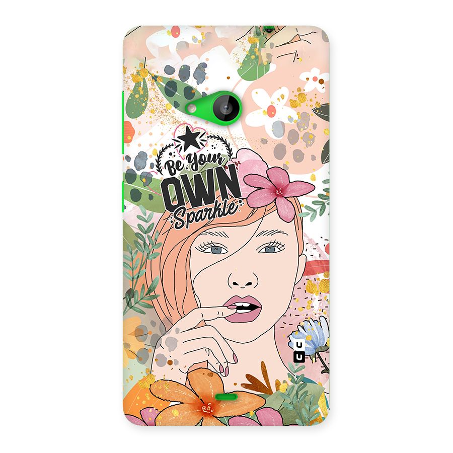 Be Your Own Sparkle Back Case for Lumia 535