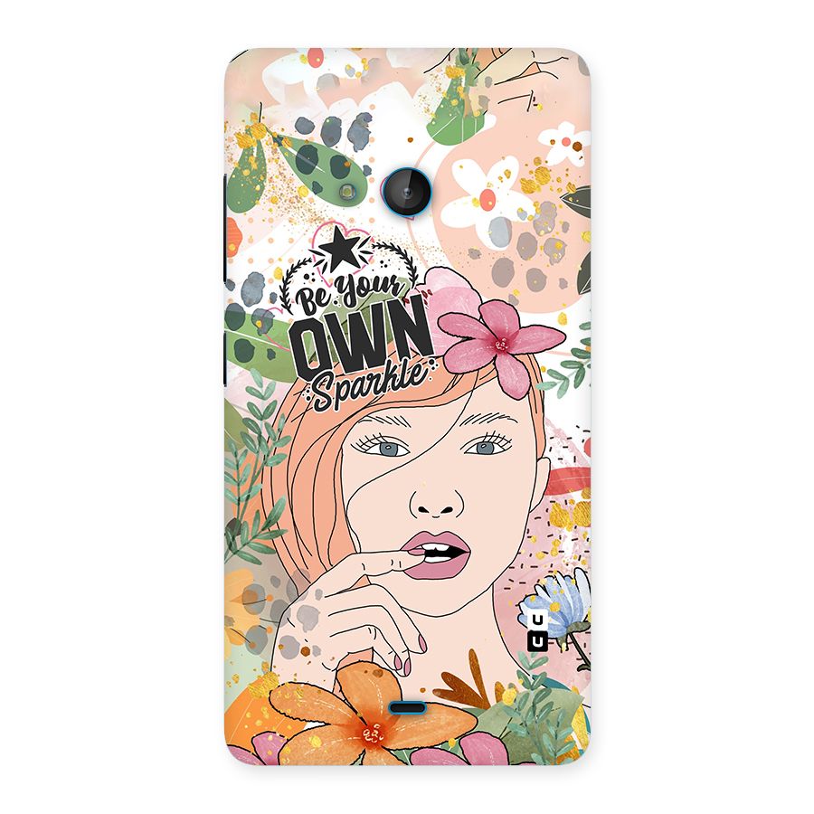 Be Your Own Sparkle Back Case for Lumia 540
