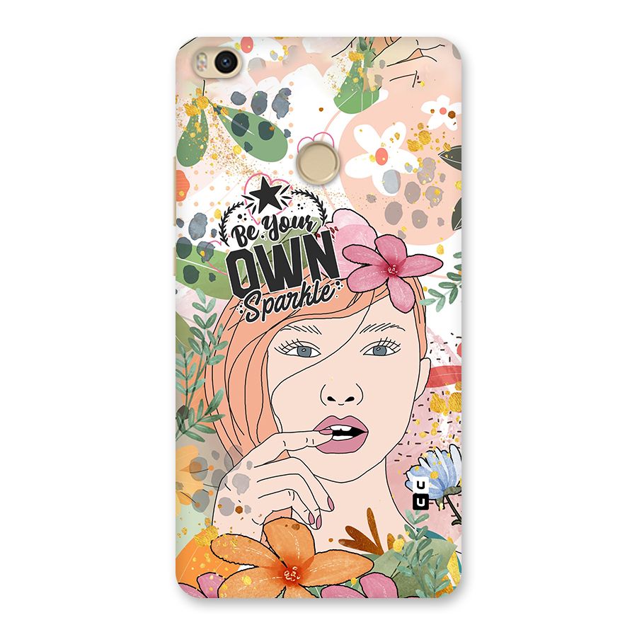 Be Your Own Sparkle Back Case for Mi Max 2