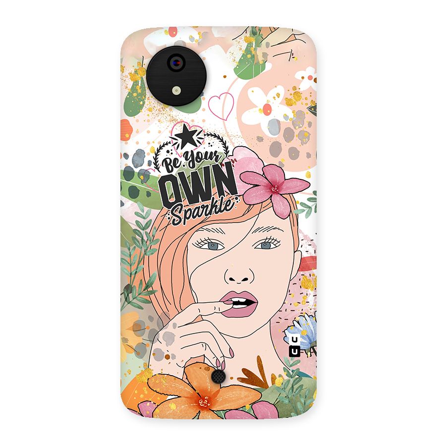 Be Your Own Sparkle Back Case for Micromax Canvas A1