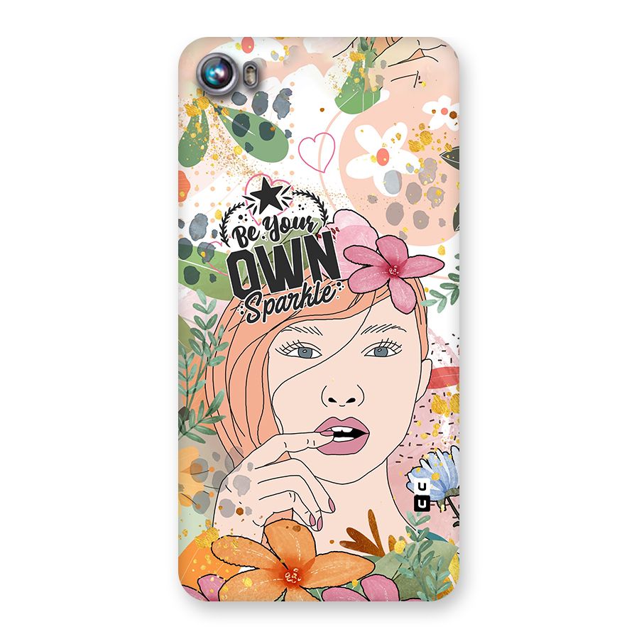 Be Your Own Sparkle Back Case for Micromax Canvas Fire 4 A107