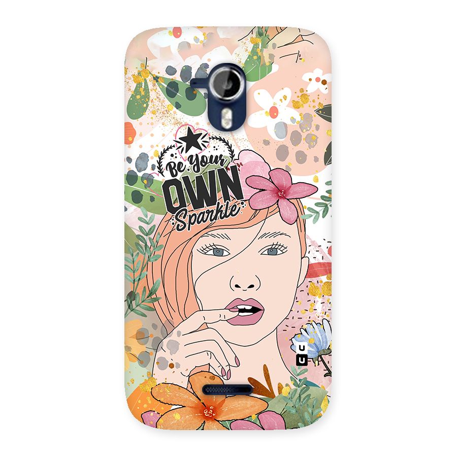 Be Your Own Sparkle Back Case for Micromax Canvas Magnus A117