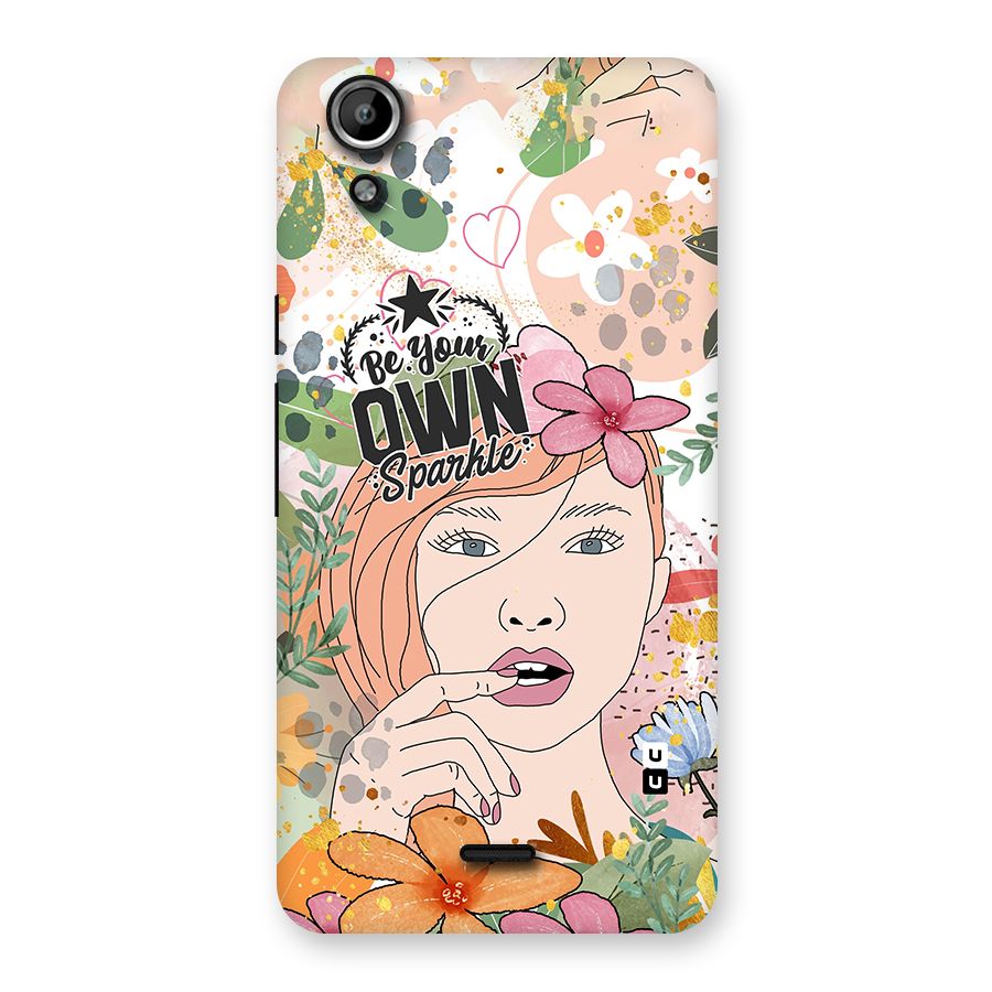 Be Your Own Sparkle Back Case for Micromax Canvas Selfie Lens Q345