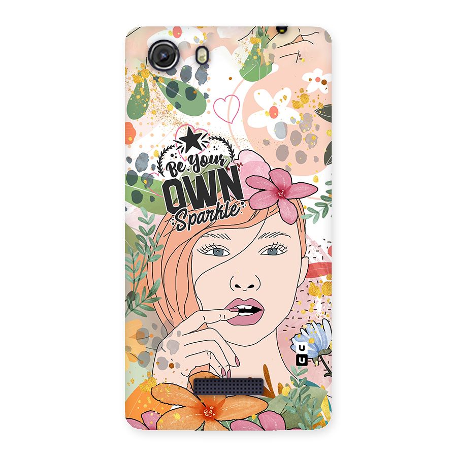 Be Your Own Sparkle Back Case for Micromax Unite 3