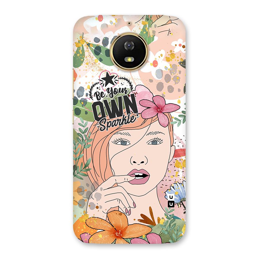 Be Your Own Sparkle Back Case for Moto G5s