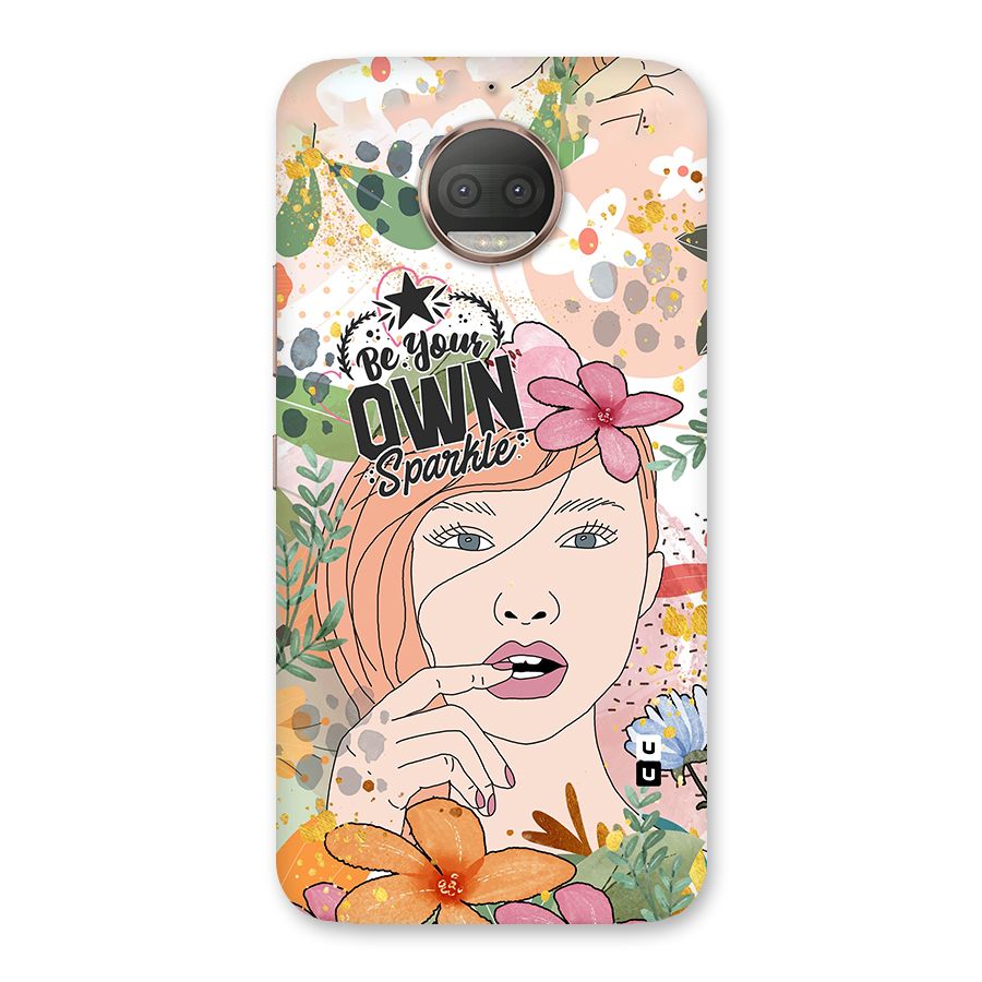 Be Your Own Sparkle Back Case for Moto G5s Plus
