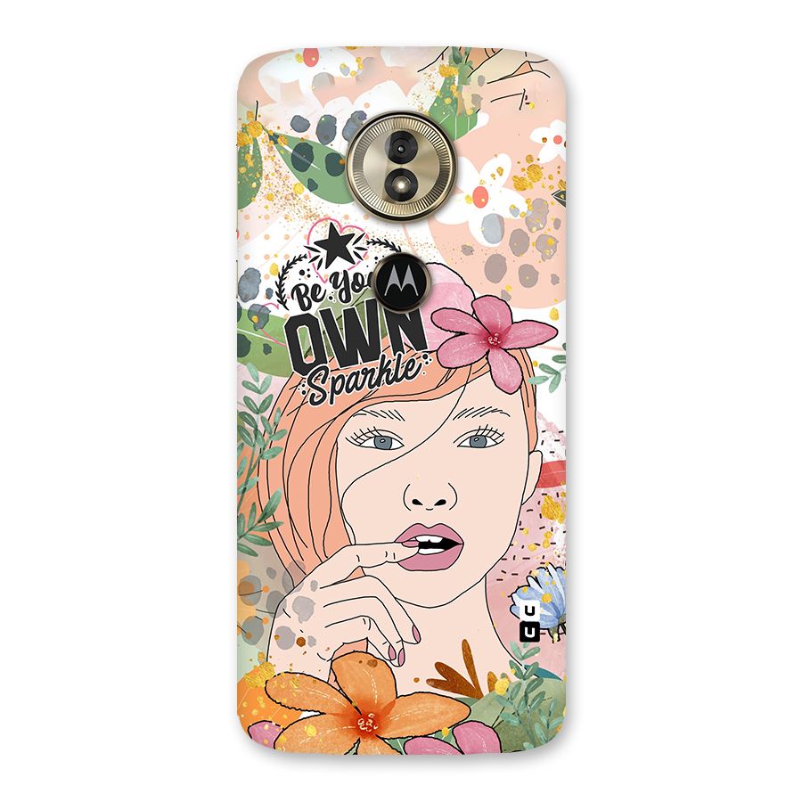 Be Your Own Sparkle Back Case for Moto G6 Play