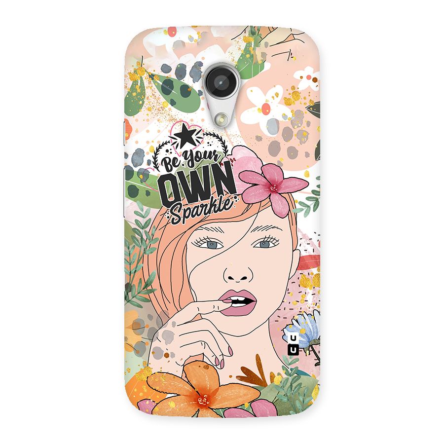 Be Your Own Sparkle Back Case for Moto G 2nd Gen