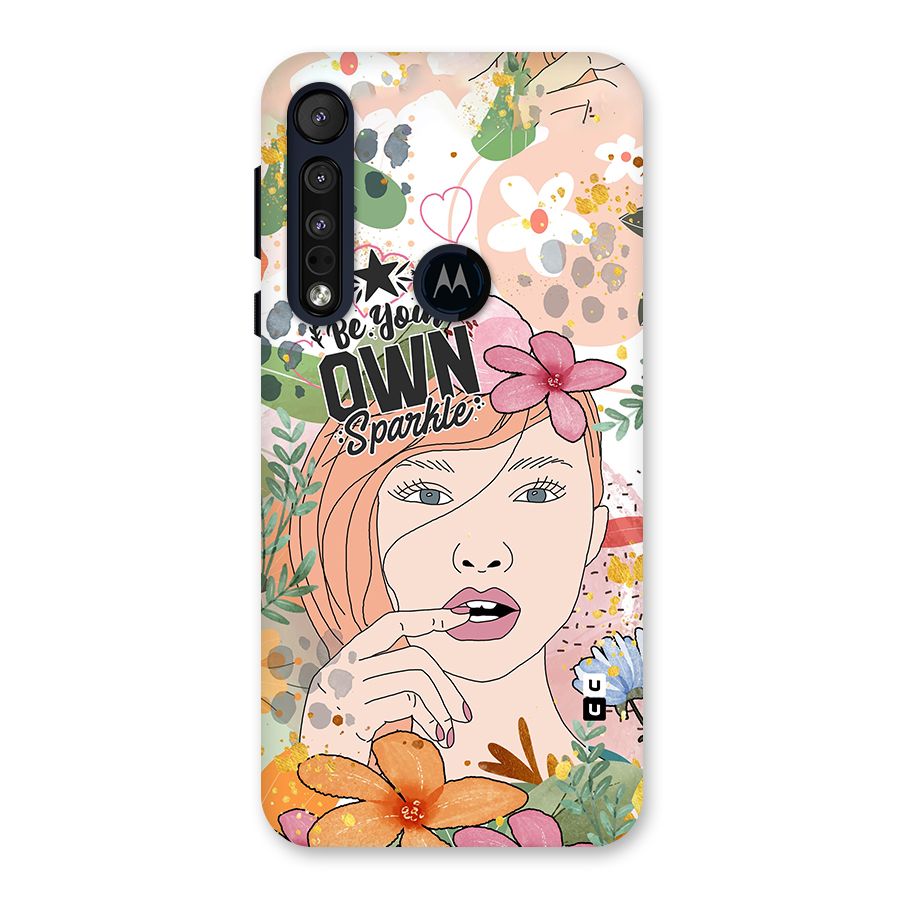 Be Your Own Sparkle Back Case for Motorola One Macro