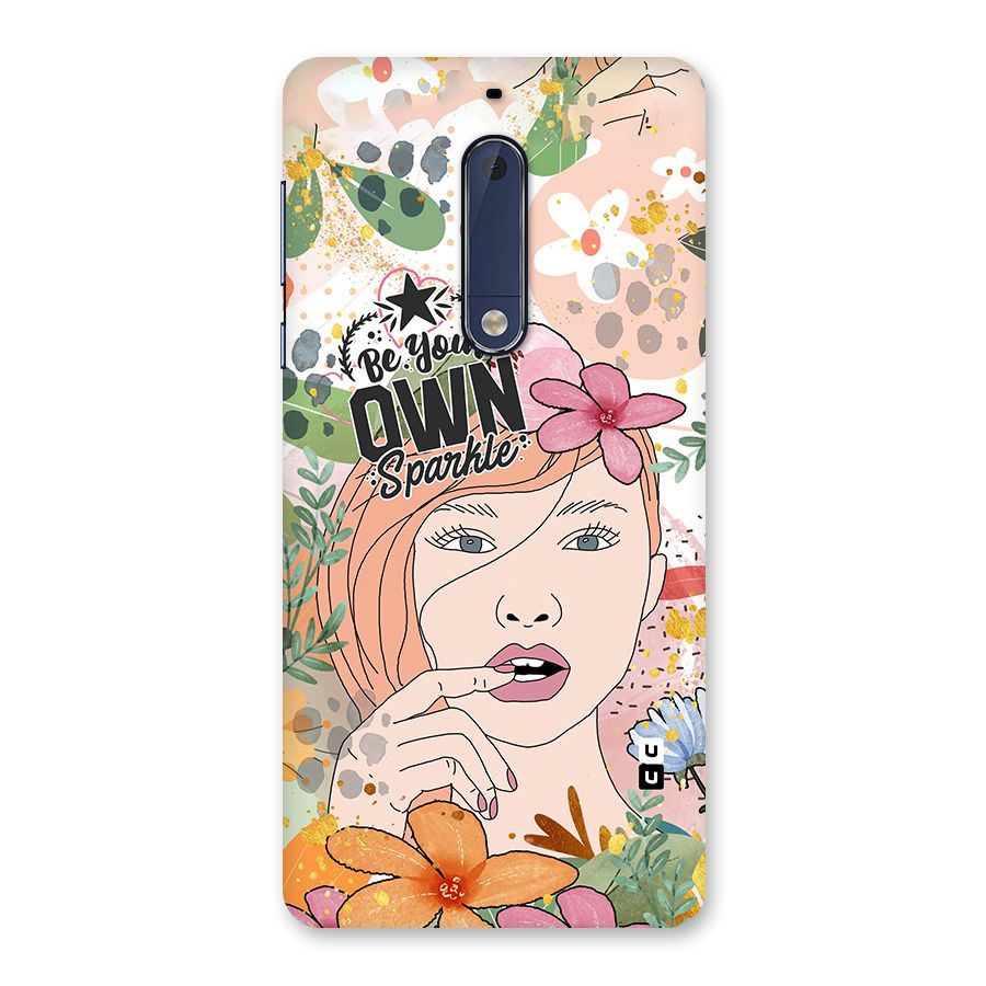 Be Your Own Sparkle Back Case for Nokia 5