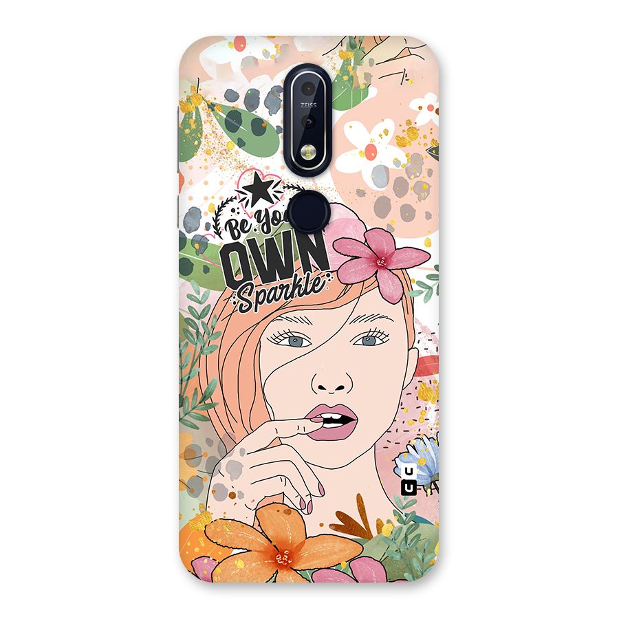 Be Your Own Sparkle Back Case for Nokia 7.1