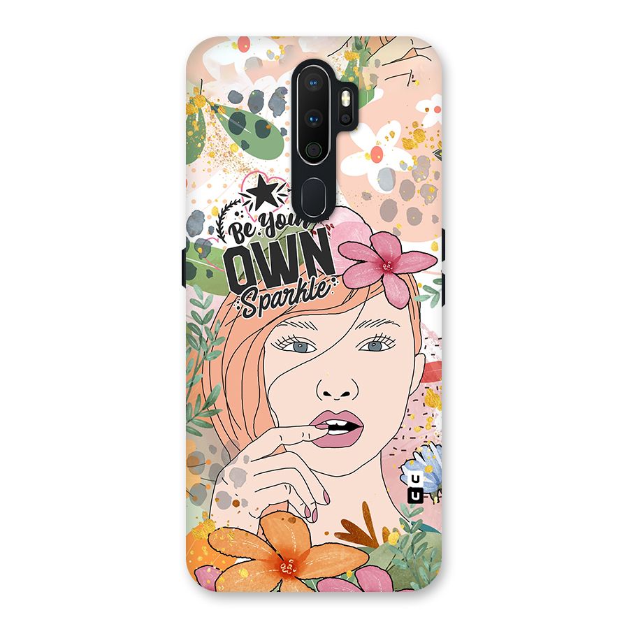 Be Your Own Sparkle Back Case for Oppo A5 (2020)