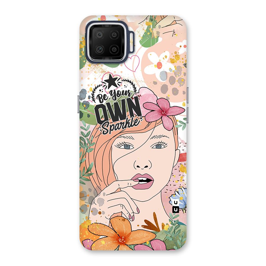 Be Your Own Sparkle Back Case for Oppo F17