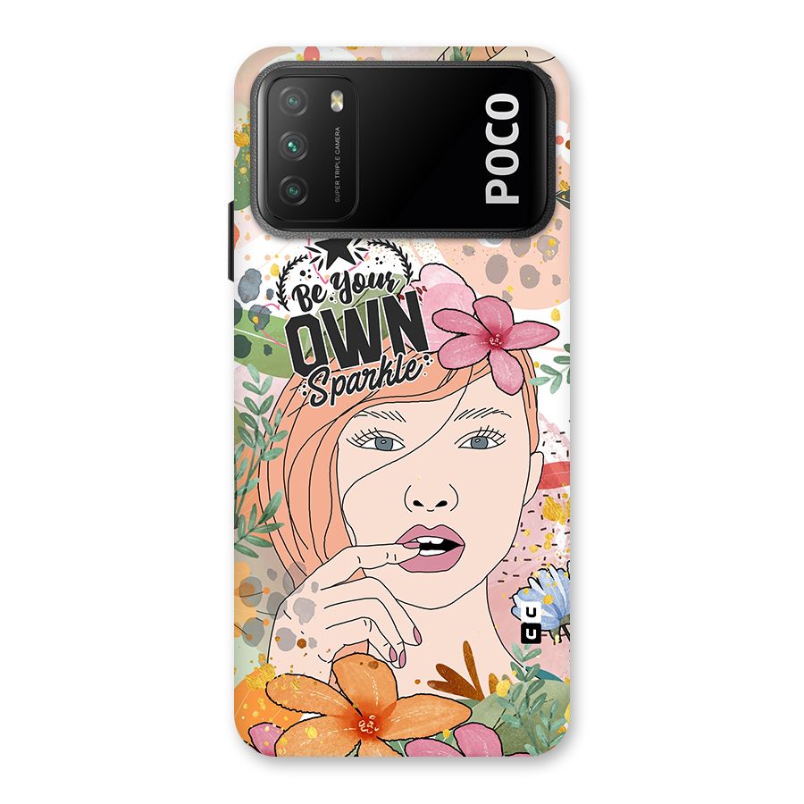 Be Your Own Sparkle Back Case for Poco M3