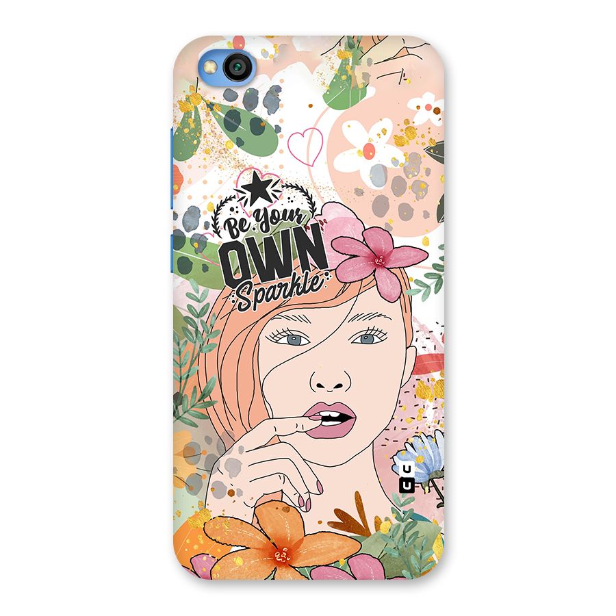 Be Your Own Sparkle Back Case for Redmi Go