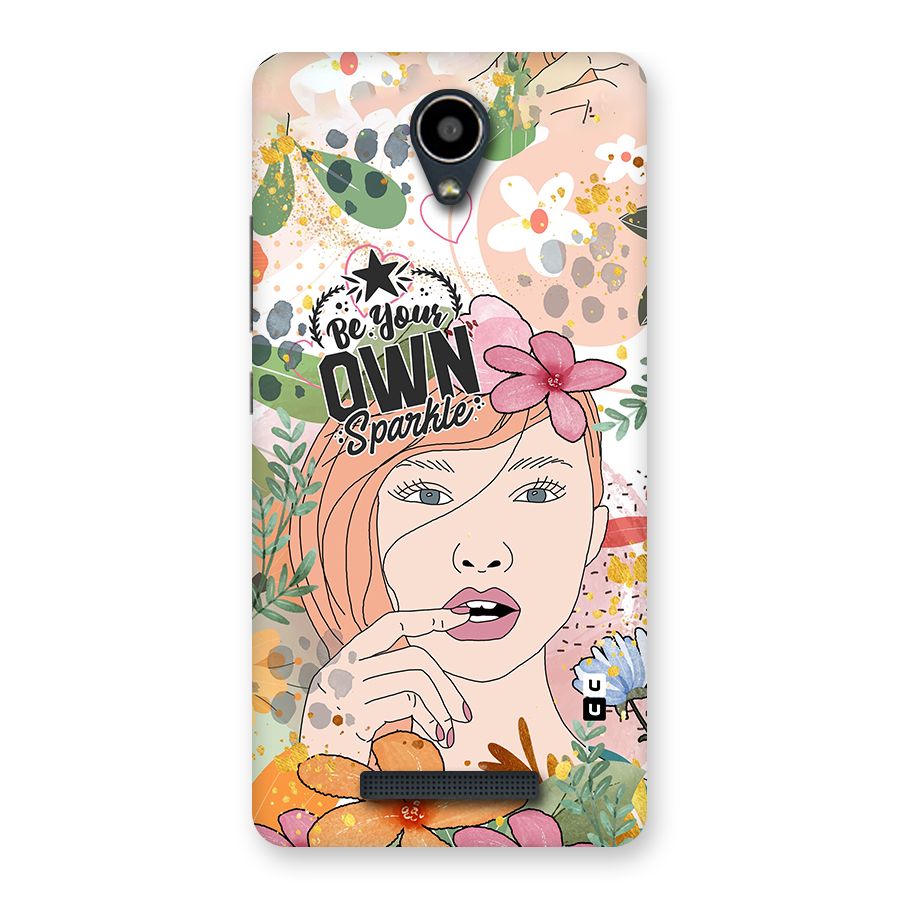 Be Your Own Sparkle Back Case for Redmi Note 2