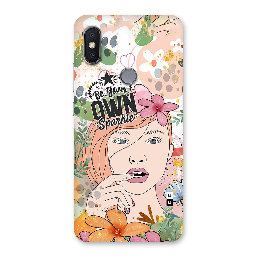 Be Your Own Sparkle Back Case for Redmi Y2