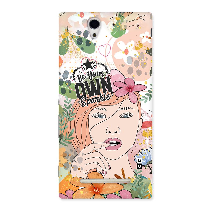 Be Your Own Sparkle Back Case for Sony Xperia C3