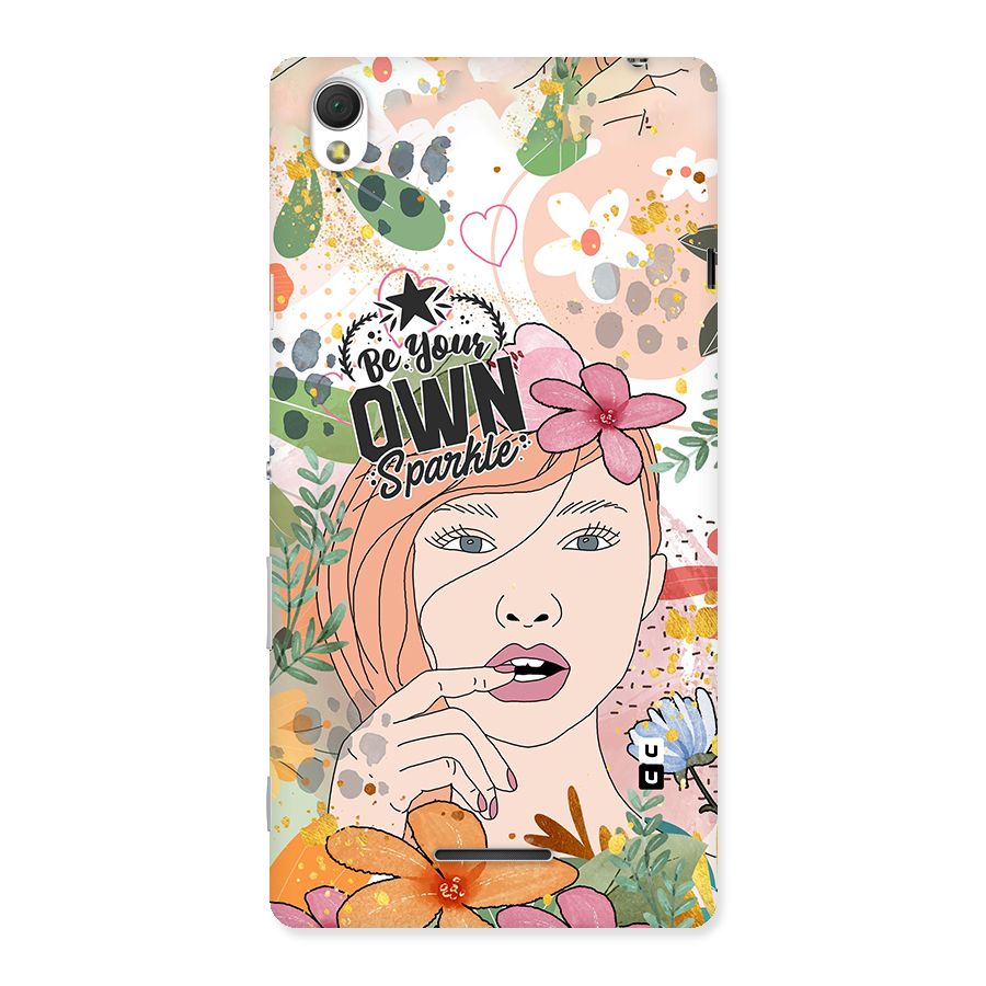 Be Your Own Sparkle Back Case for Sony Xperia T3