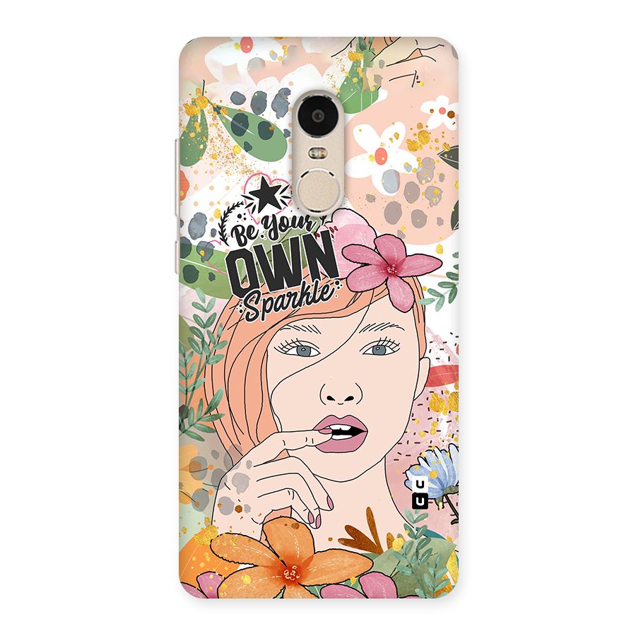 Be Your Own Sparkle Back Case for Xiaomi Redmi Note 4