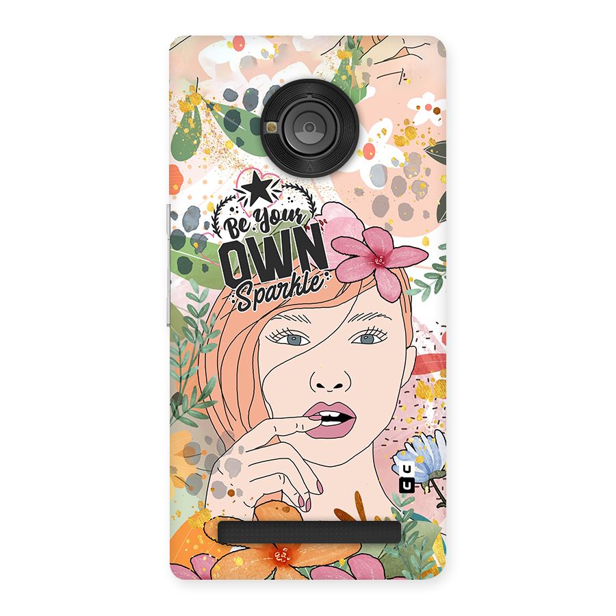 Be Your Own Sparkle Back Case for Yu Yunique
