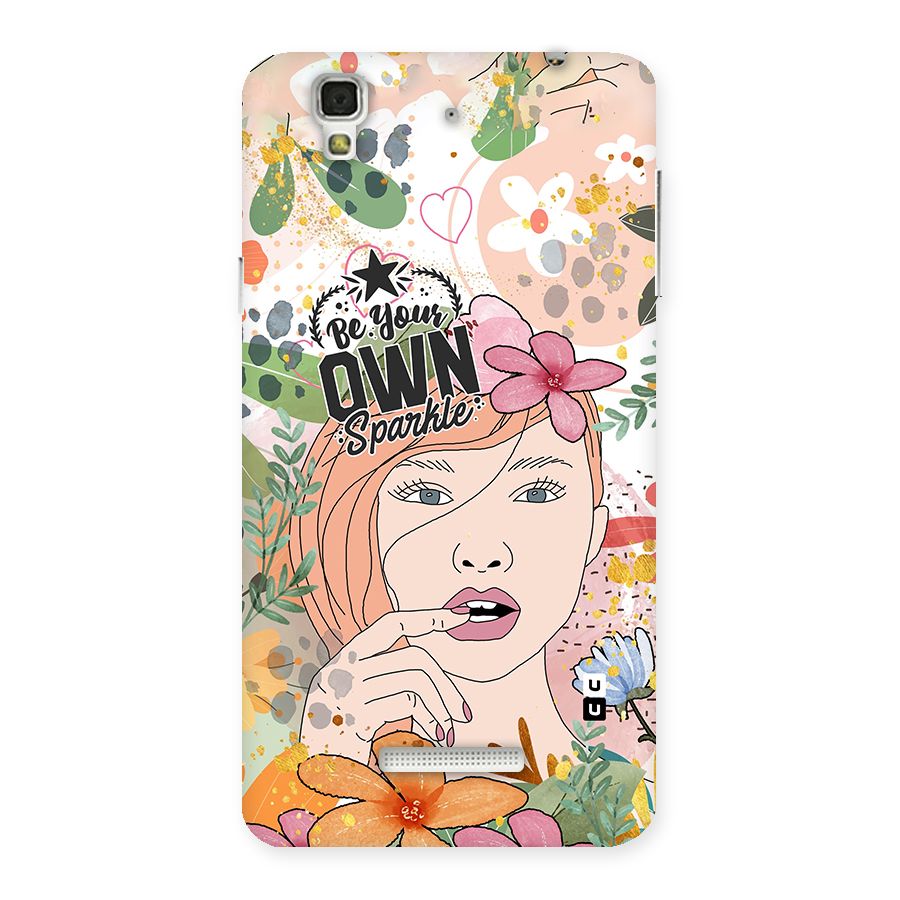 Be Your Own Sparkle Back Case for Yu Yureka