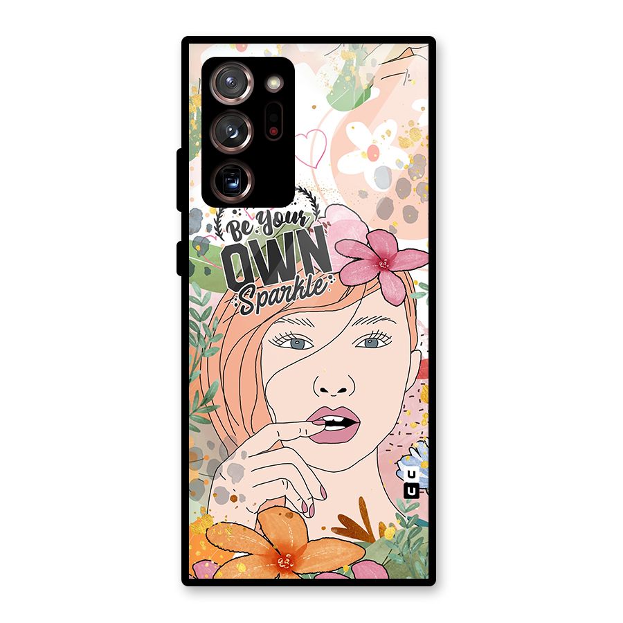 Be Your Own Sparkle Glass Back Case for Galaxy Note 20 Ultra