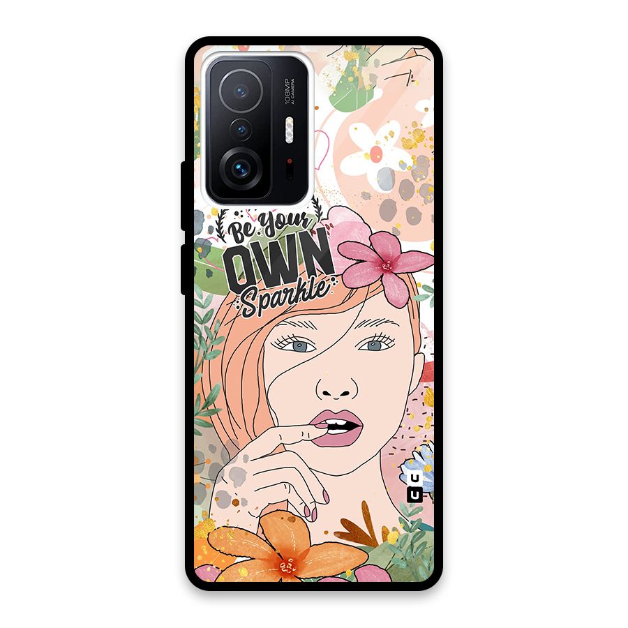 Be Your Own Sparkle Glass Back Case for Xiaomi 11T Pro