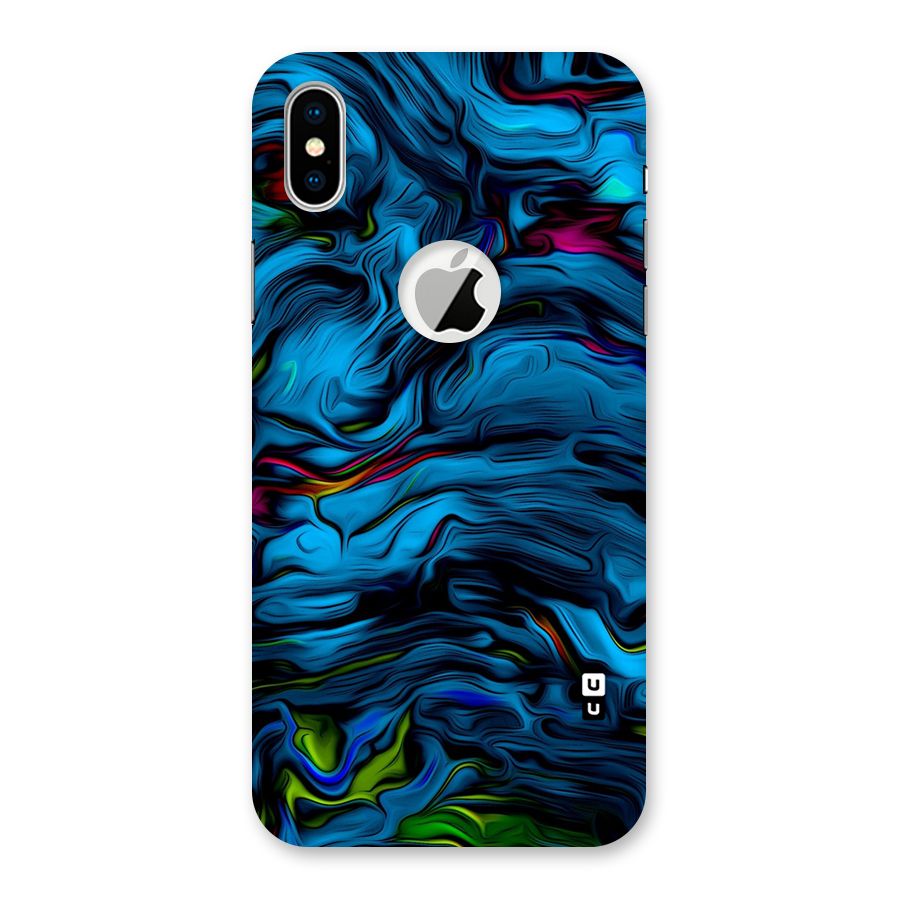Beautiful Abstract Design Art Back Case for iPhone XS Logo Cut