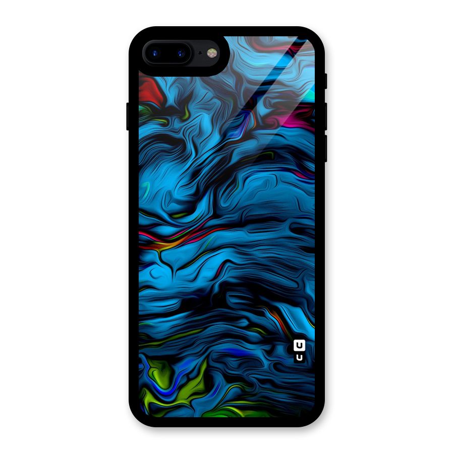 Beautiful Abstract Design Art Glass Back Case for iPhone 7 Plus