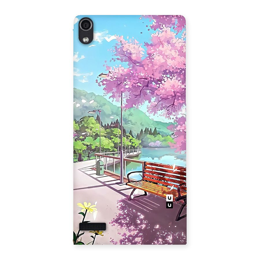 Beautiful Cherry Blossom Landscape Back Case for Ascend P6