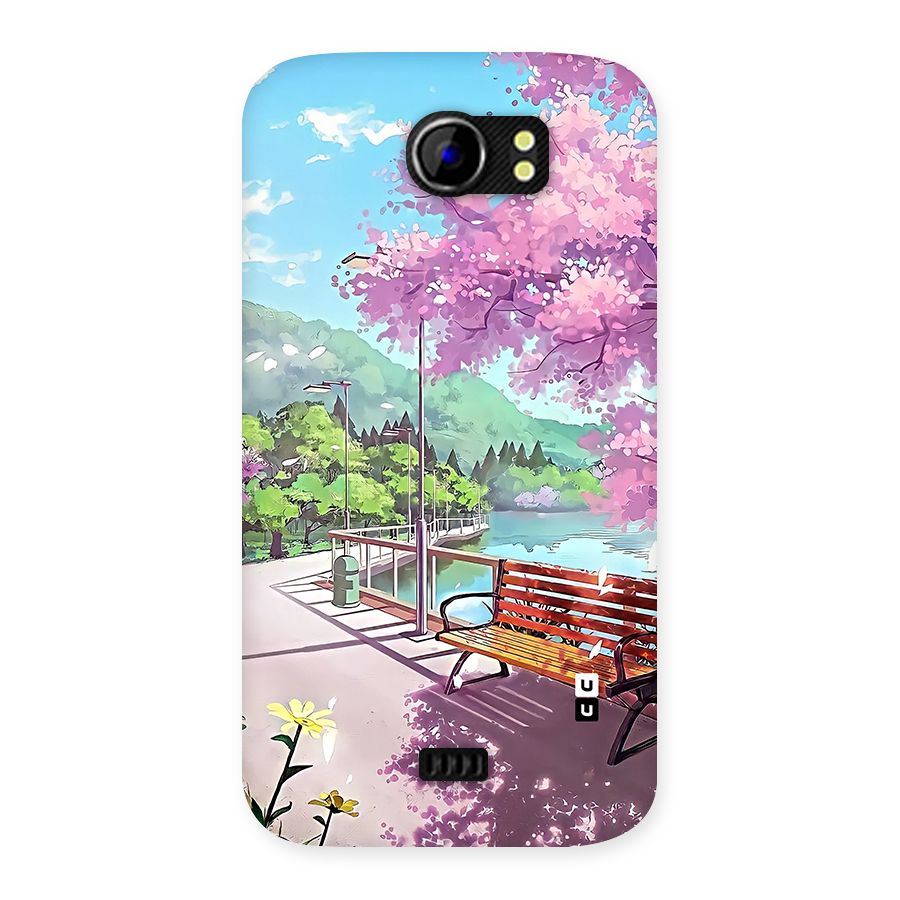 Beautiful Cherry Blossom Landscape Back Case for Canvas 2 A110