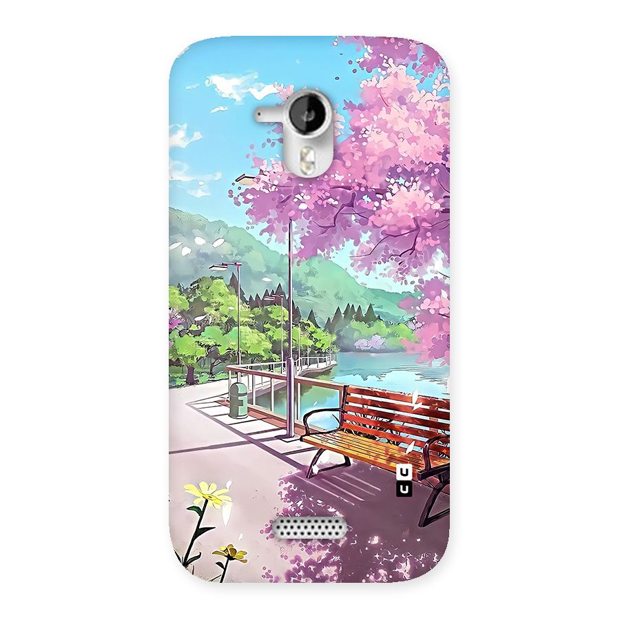 Beautiful Cherry Blossom Landscape Back Case for Canvas HD A116