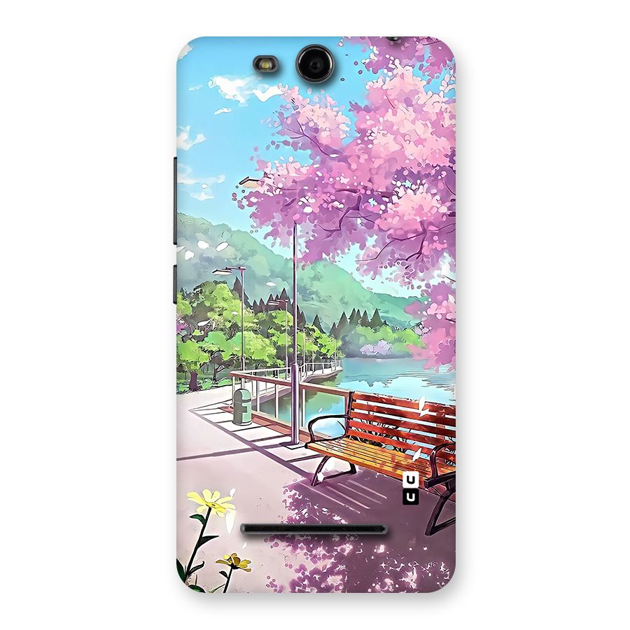 Beautiful Cherry Blossom Landscape Back Case for Canvas Juice 3 Q392