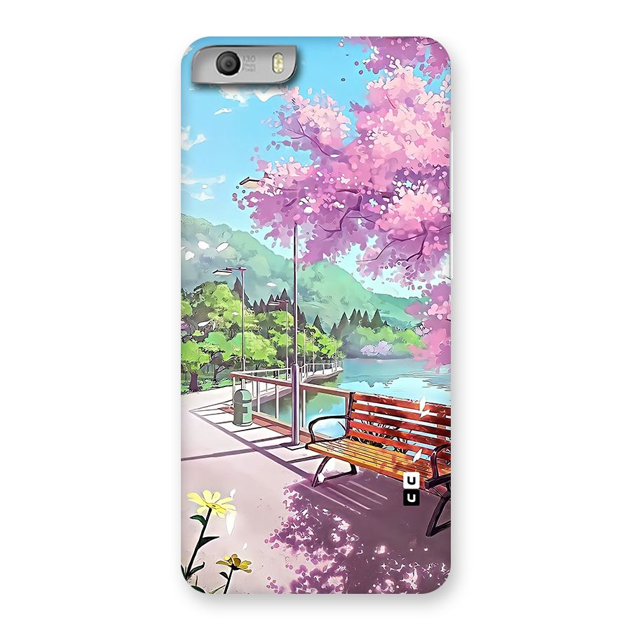Beautiful Cherry Blossom Landscape Back Case for Canvas Knight 2