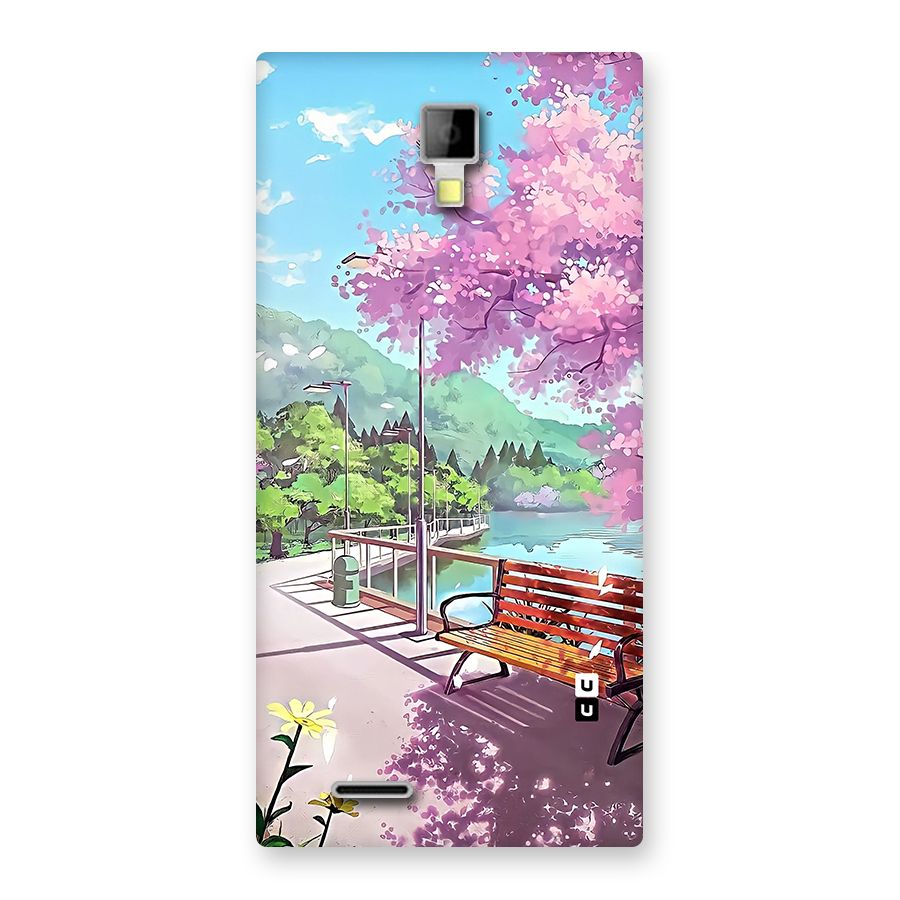 Beautiful Cherry Blossom Landscape Back Case for Canvas Xpress A99