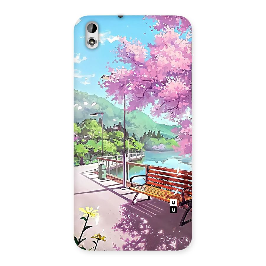 Beautiful Cherry Blossom Landscape Back Case for Desire 816g