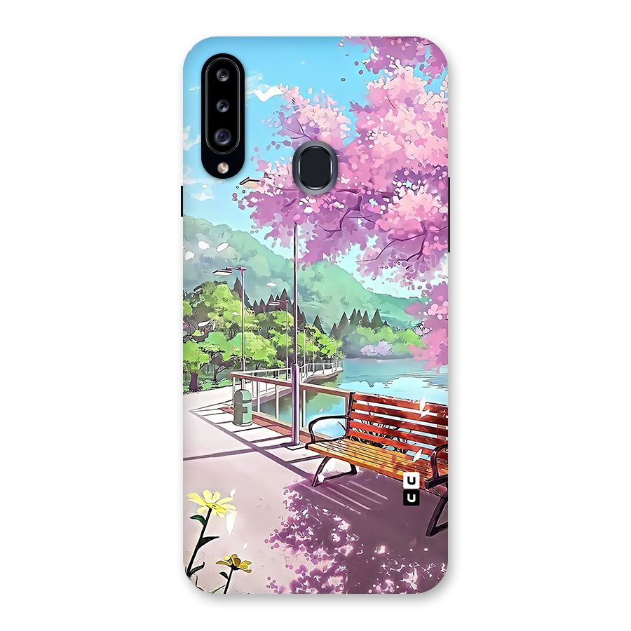 Beautiful Cherry Blossom Landscape Back Case for Galaxy A20s