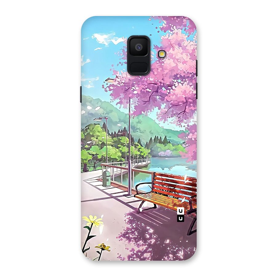 Beautiful Cherry Blossom Landscape Back Case for Galaxy A6 (2018)