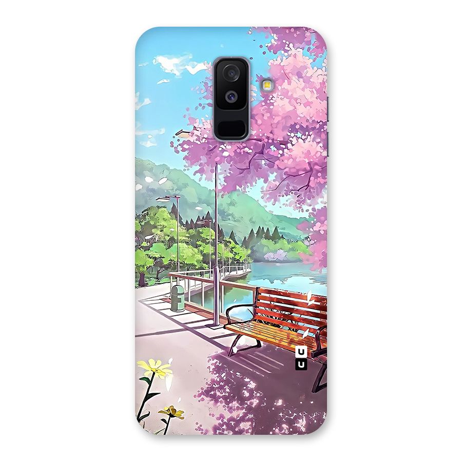 Beautiful Cherry Blossom Landscape Back Case for Galaxy A6 Plus