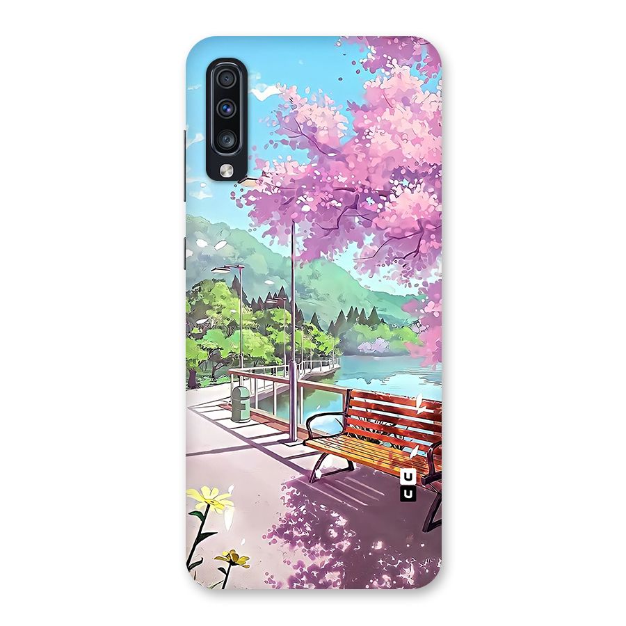 Beautiful Cherry Blossom Landscape Back Case for Galaxy A70